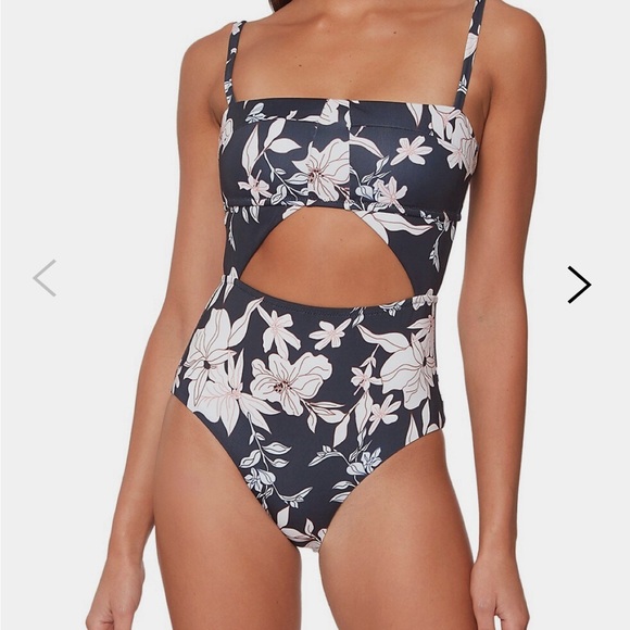 SANCTUARY Night Jungle Splice Banded Mio One Piece Swimsuit NJ22604 NWT - Medium - Picture 1 of 5